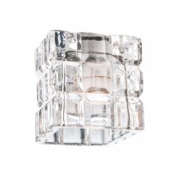 Geam de schimb transparent pentru plafonieră E14, 65x65 mm