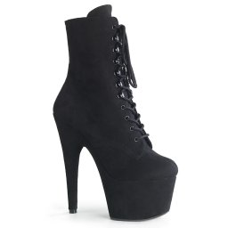 Pleaser Adore-1020FS Blk Faux Suede/Blk Faux Suede 37