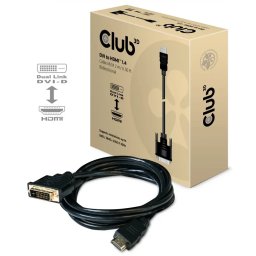 Cable C3D DVI to HDMI 1.4 2m Black M/M