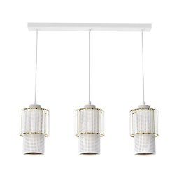 Lustră pe cablu BLANCO 3xE27/60W/230V albă