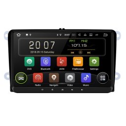 Navigatie Auto Multimedia cu GPS Android 9 inch Skoda Octavia 2 Fabia Superb 2 Roomster Yeti, Internet, 4G, Aplicatii, Waze, Wi-Fi, USB, Bluetooth, Mirrorlink