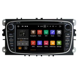 Navigatie Auto Multimedia cu GPS Android Ford Mondeo Focus S Max Transit Tourneo, 2GB RAM +16GB ROM, Internet, 4G, Aplicatii, Waze, Wi-Fi, USB, Bluetooth, Mirrorlink