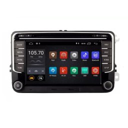 Navigatie Auto Multimedia cu GPS Skoda Octavia 2 Fabia Superb Rapid Roomster Yeti Seat Leon Altea Toledo Alhambra, 4 GB RAM + 64 GB ROM, Slot Sim 4G pentru Internet, Carplay, Android USB, Wi-Fi, Bluetooth