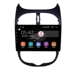 Navigatie Auto Multimedia cu GPS Peugeot 206, Android, Display 9 inch, 2GB RAM si 32 GB ROM, Internet, 4G, Aplicatii, Waze, Wi-Fi, USB, Bluetooth, Mirrorlink