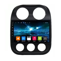 Navigatie Auto Multimedia cu GPS Jeep Compass (2010 - 2016), Android, Display 9 inch, 2GB RAM +32 GB ROM, Internet, 4G, Aplicatii, Waze, Wi-Fi, USB, Bluetooth, Mirrorlink
