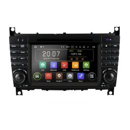 Navigatie Auto Multimedia cu GPS Mercedes C Class W203, CLK W209, Android 10, 2 GB RAM + 16 GB ROM, Internet, 4G, Aplicatii, Waze, Wi-Fi, USB, Bluetooth, Mirrorlink
