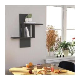 Raft de perete MILL 70x64 cm antracit