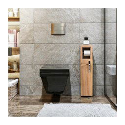 Dulap cu suport de hârtie igienică STAR 65x15 cm maro