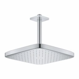 Palarie cu brat dus din tavan Grohe Tempesta 250 Mono Cube crom lucios