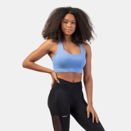 NEBBIA Active Medium Impact Sports Bra Light Blue XS
