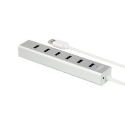 Hub 7x USB 3.0, BC 1.2, Alu., Y-3090