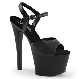 Pleaser Sky-309 Blk Faux Leather/Blk Matte 41