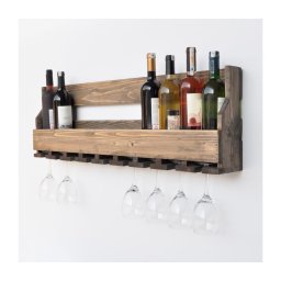 Etajeră de perete 28x102 cm maro molid