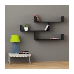 Etajeră de perete TIBET 67x120 cm antracit