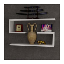 SET 2x raft de perete JENIKA alb