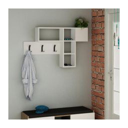 Cuier de perete GAME 61x99,5 cm alb