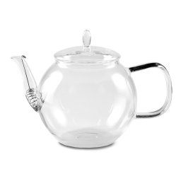 Feelino Carafă de sticlă 800 ml, sticlă borosilicată, cu capac și strecurătoare de ceai (M3EEPAAYHT)