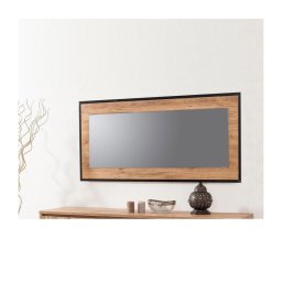Oglindă de perete QUANTUM 60x110 cm maro/neagră