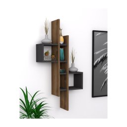 Etajeră de perete EMSE 108x53,8 cm maro/antracit