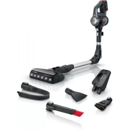 Aspirator vertical Bosch Unlimited 7, 18 V, Mod Auto, Quick Stand, Perie motorizata cu LED-uri, Autonomie 40 de min, 0.3 l, Graphite