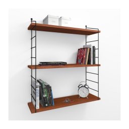 Etajeră de perete ARMONI 85x72 cm maro/negru