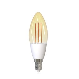 Bec LED Wireless Homeflow B-5007, E14, 4.5W, 400lm, dimabil, filament, lumina calda, Control de pe telefonul mobil
