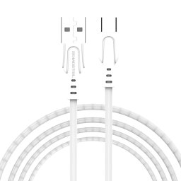 Cablu incarcare/date SMS-BP01, MicroUSB, Alb