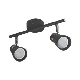 Spot DEZ 2xGU10/30W/230V negru