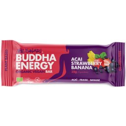 Baton energizant BIO cu acai, capsuni si banane Iswari
