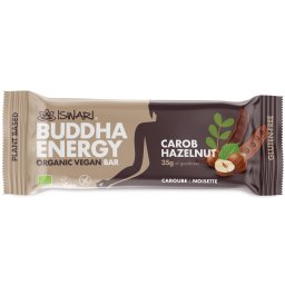 Baton energizant BIO cu alune de padure si carob Iswari