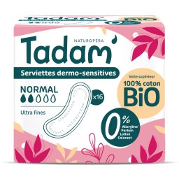 Absorbante BIO hipoalergenice Ultra Normal Tadam