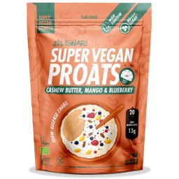 Proats Super Vegan BIO cu afine, mango si crema de caju Iswari