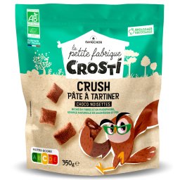 Pernute BIO pentru copii cu crema de ciocolata si alune de padure Crosti