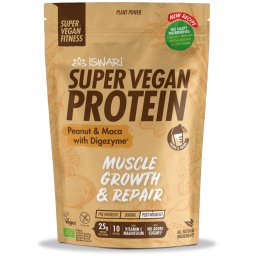 Proteina Super Vegan BIO(dupa efort) arahide si maca Iswari
