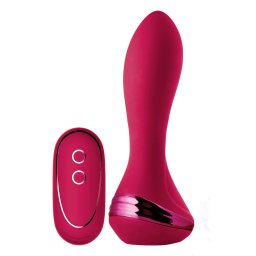 Dream Toys Sparkling Inflatable Remote Vibrator Isabella Red