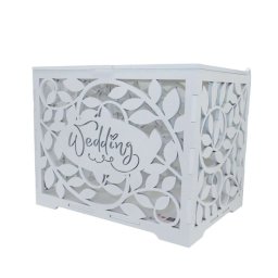 Cutie dar nunta, din lemn, Wedding, 27x20x22 cm - ILIF206064