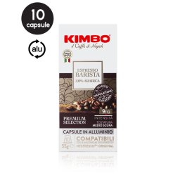 10 Capsule Aluminiu Kimbo Espresso Barista 100% Arabica - Compatibile Nespresso