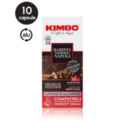 10 Capsule Aluminiu Kimbo Barista Espresso Napoli - Compatibile Nespresso