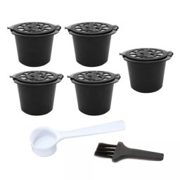 Set 5 capsule reutilizabile pentru cafea, Gonga® Maro