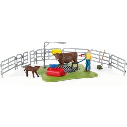 Schleich Farm World cow washing station 42529