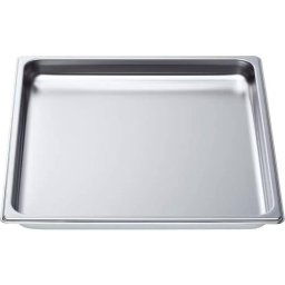 Tava de 2/3 lata neforata pentru cuptoare cu abur BOSCH HEZ36D352 - 00664949, Ideal pentru prepararea alimentelor usoare si sanatoase, 28 mm adancime