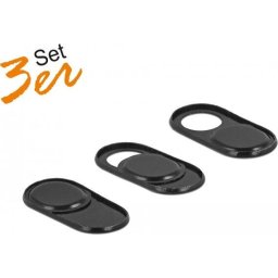 DeLOCK webcam cover, protective cap (black)