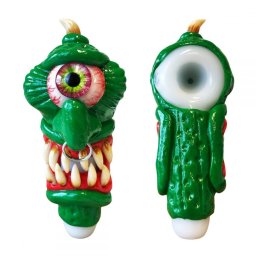 Black Sheep Pipa sticla Stoned Thing Monster Edition verde 15cm