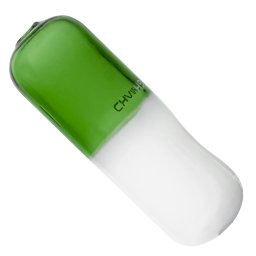 Champ High Pipa sticla design Pill verde 10cm