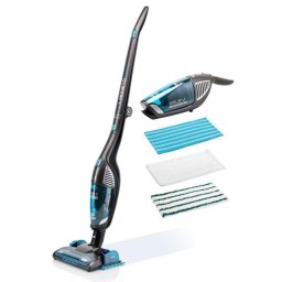 Aspirator Moneto Aqua+ 25,2V, Uscata si umeda, Filtru Hepa,Negru/Albastru