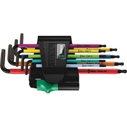 Wera 967/9 TX BO Multicolour 1 - L-key set, BlackLaser