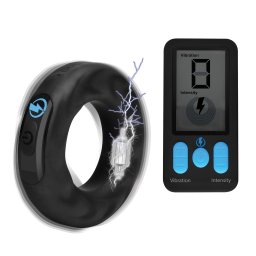 Zeus Electrosex E-Stim Pro Silicone Cock Ring Vibe with Remote