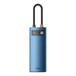 Metal Gleam, conectare PC USB Type-C, USB 3.0 x 3, USB Type C x 1 PD 100W 5V / 9V / 14.5V / 20V 5A (Max.), Gigabit RJ-45 x 1, HDMI x 1/4K/30Hz, albastru