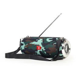 Gembird SPK-BT-17 portable Bluetooth speaker with FM-radio, camo