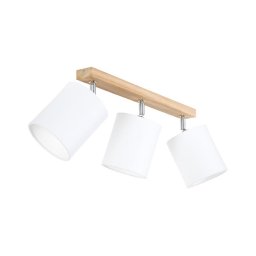 Spot-Light 56744374 - Lampă spot APRILLIA 3xE27/25W/230V stejar alb
